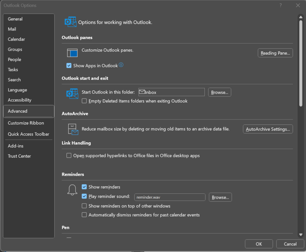 Stop missing reminders in Outlook