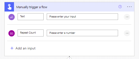 Manual trigger with repeat count
