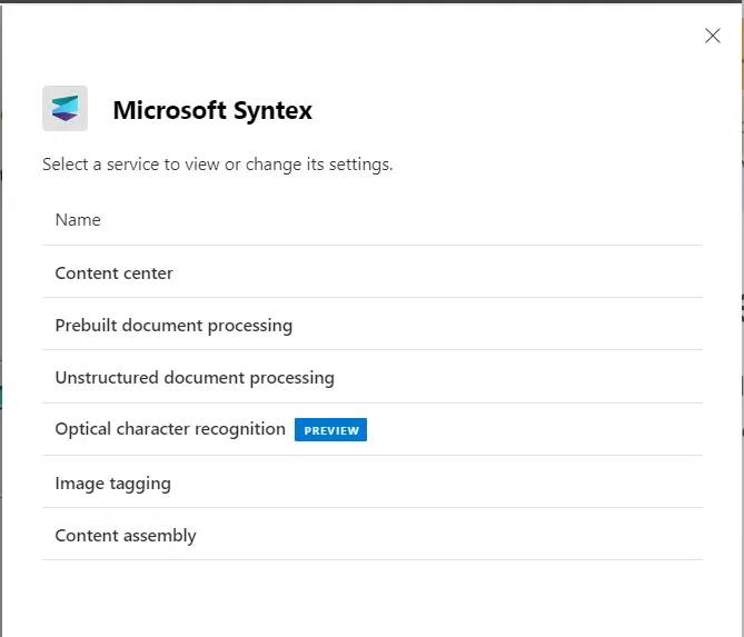 microsoft syntex services Microsoft Syntex services