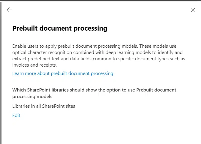 prebuilt document processing Prebuilt document processing