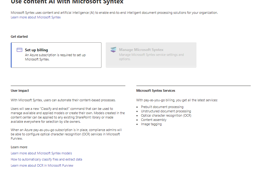 use content ai with Use Content AI with Syntex