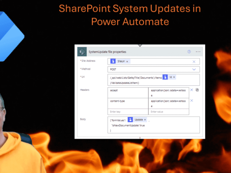 System Updates in SharePoint from Power Automate using the ValidateUpdateListItem endpoint