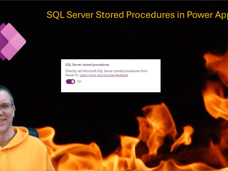 SQL Server Stored procedure in Power Apps