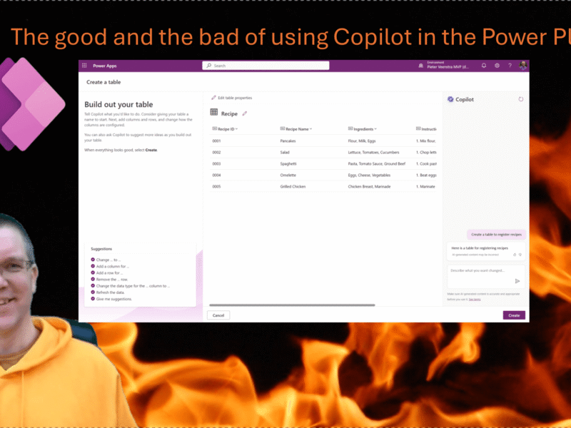 The good and the bad of using Copilot in the Power Platform