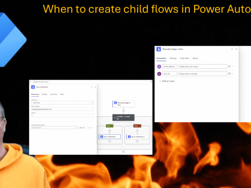 When to create child flows in Power Automate?