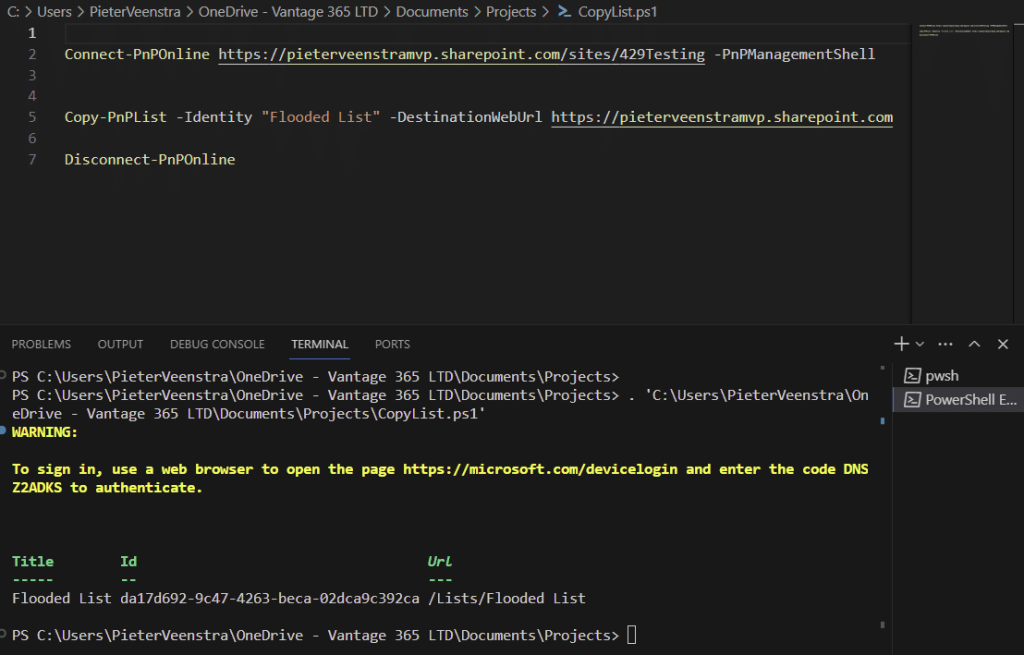PnP PowerShell use Copy PnPList 1 2 ways to duplicate SharePoint Lists to support your Power Apps