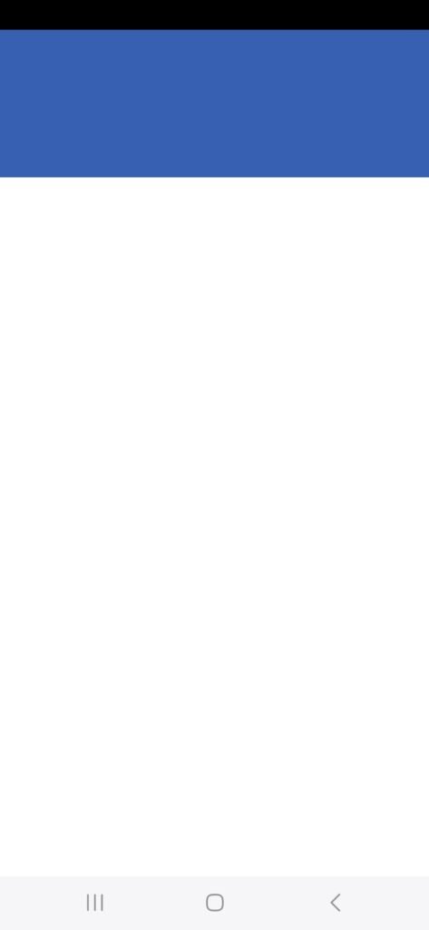 An app without the notification are being visible