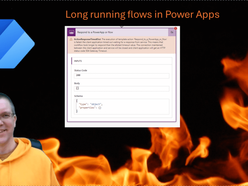 Long running flow giving 504 Gateway Timeout error
