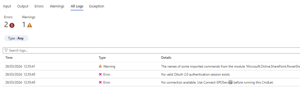 no valid oauth no valid OAuth