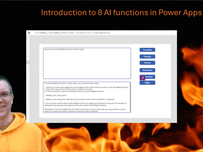 Introduction to 8 AI functions in Power Apps
