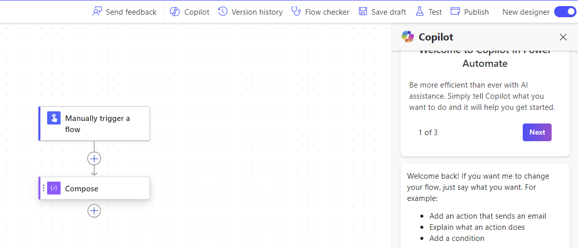 Version history in Power Automate flows
