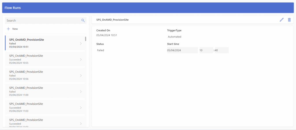 A new approach to error handling in Power Automate in 2024 with the Flow Run table