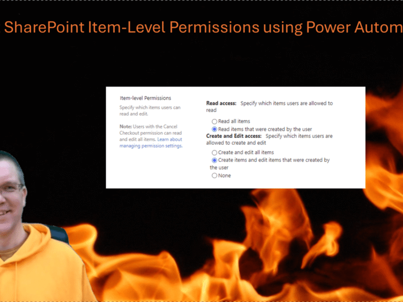 Set SharePoint Item-Level Permissions using Power Automate