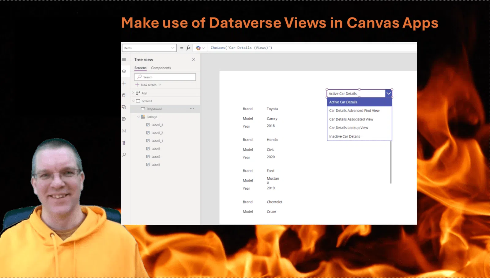 image 3 Make use of Dataverse Views in Canvas Apps
