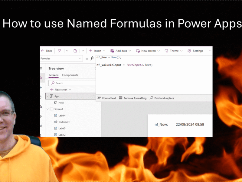 How to use Named Formulas in Power Apps