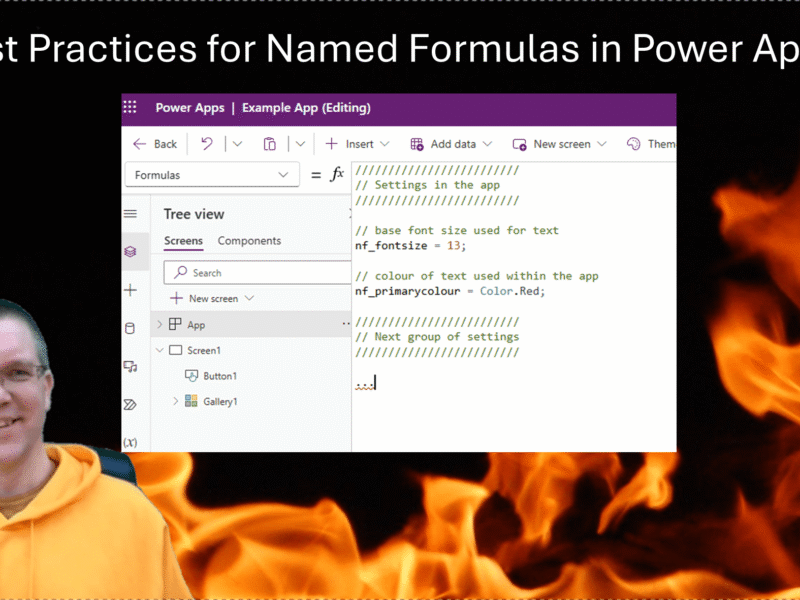 5 Best Practices for Named Formulas in Power Apps