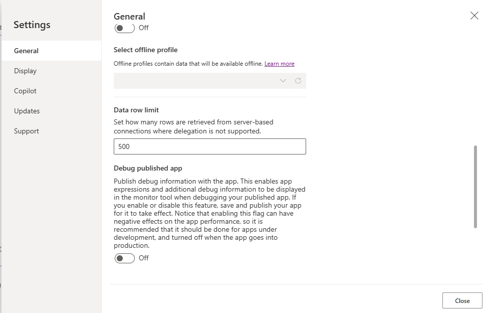 SQL Stored Procedures in Power Apps and the maximum data row limit