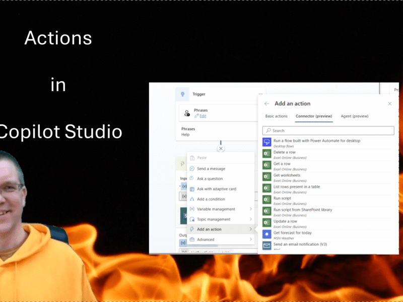 Actions in Copilot Studio