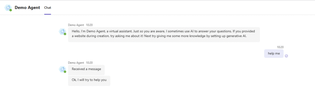 Agent in Microsoft Teams