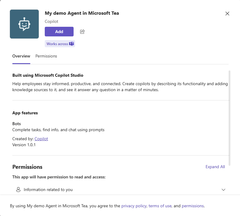 image 52 Create your Copilot agent and add it to Microsoft Teams