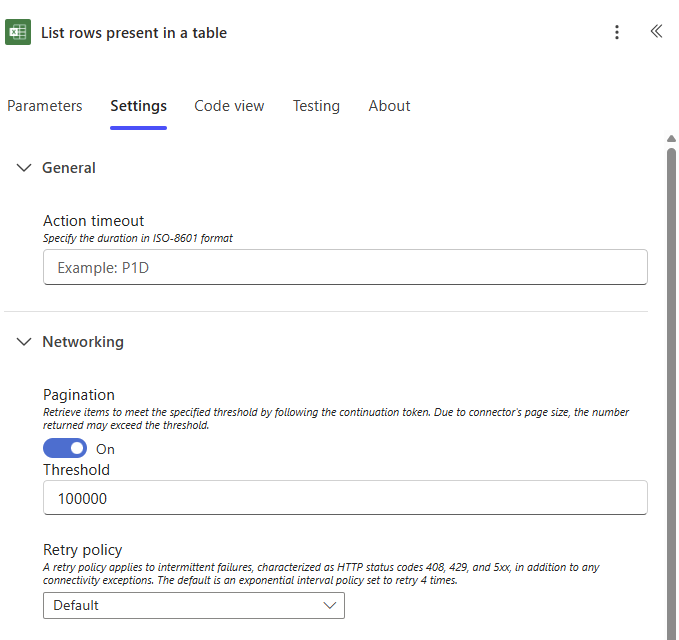 image 6 Pagination option in Power Auotmate