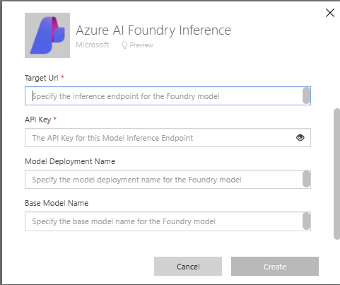 Create an Azure AI Foundry connection in Power Automate