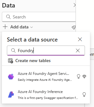 Adding the Azure AI Foundry connector to the app
