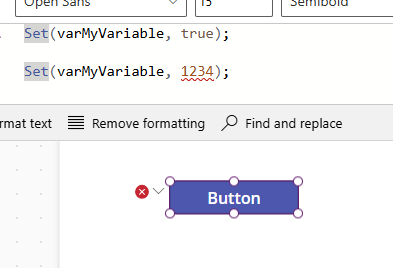 Incompatible type error in Power Apps