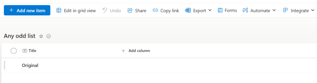 Update made in the SharePoint list using Patch