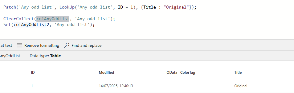 ClearCollect reading data