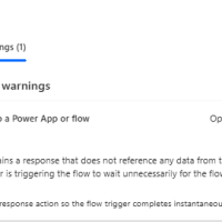 Remove the response action so the flow trigger completes instantaneously