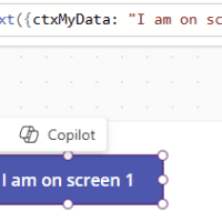 Set a context variable with UpdateContext