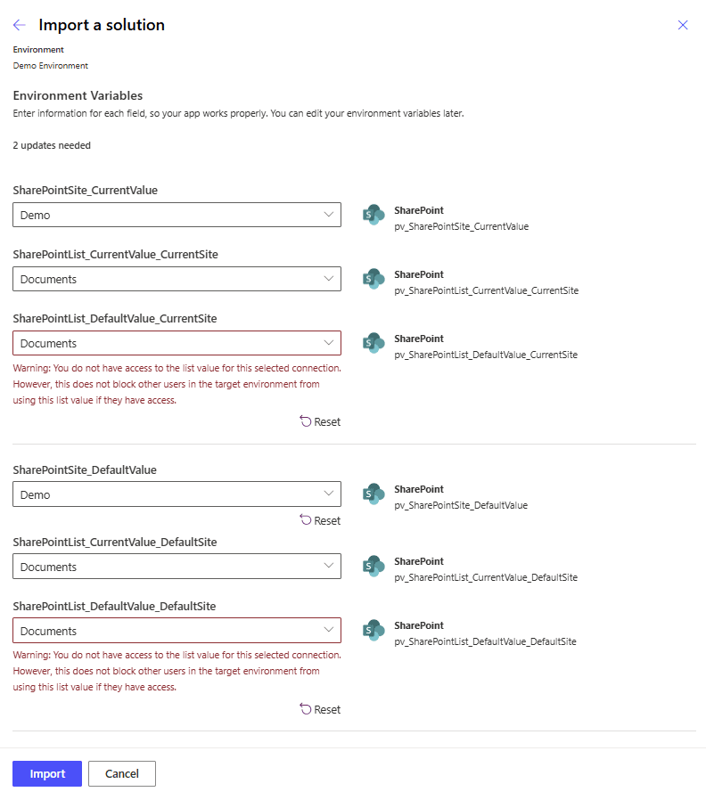 Once adjusted the Site and List values Once adjusted the Site and List values