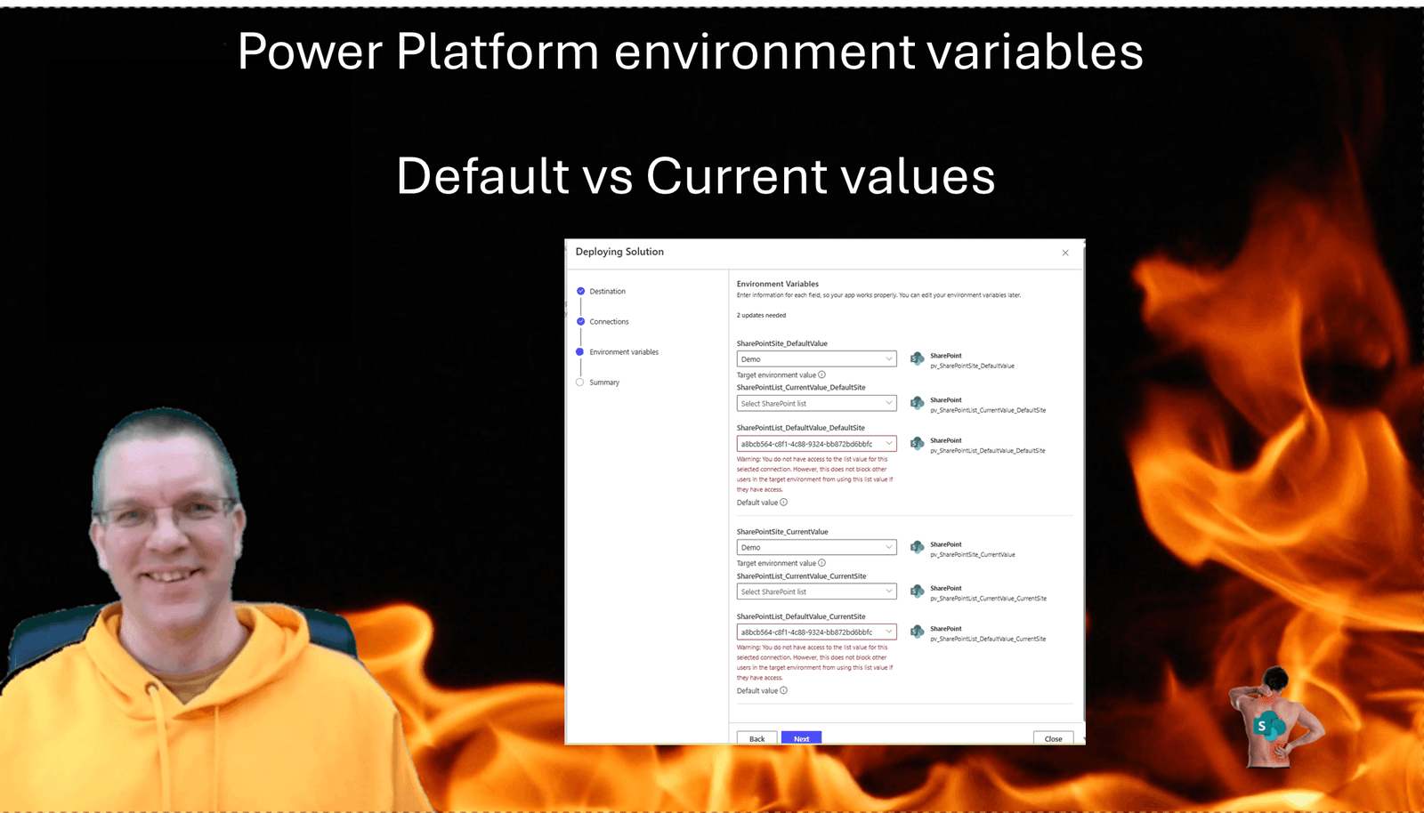 image 73 Power Platform environment variables, default vs current values
