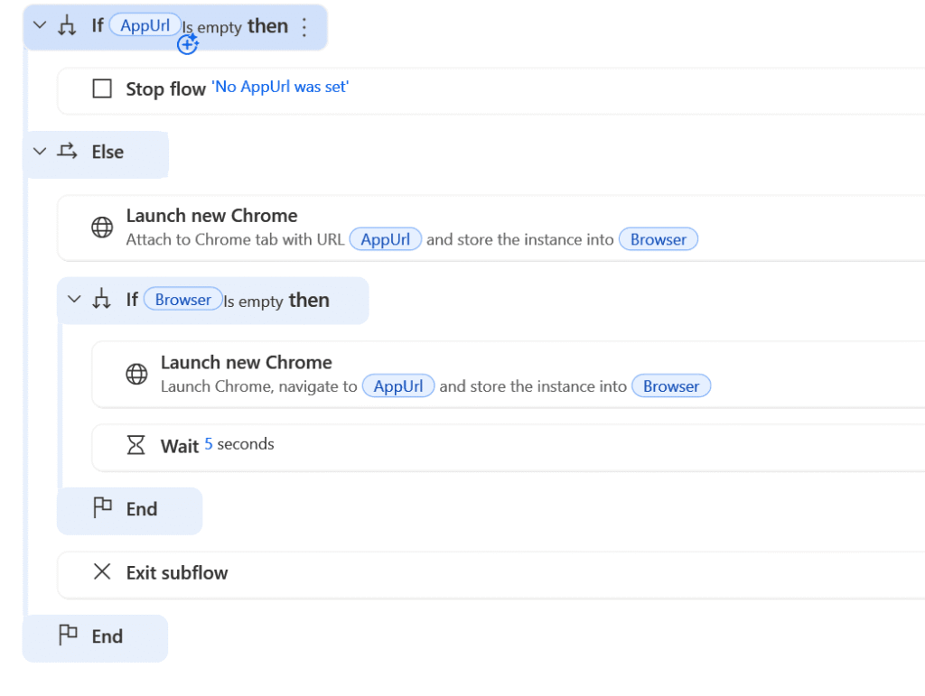 image 74 The flow to open an app in a browser