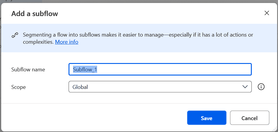 image 75 Create a subflow in Power Automate Desktop