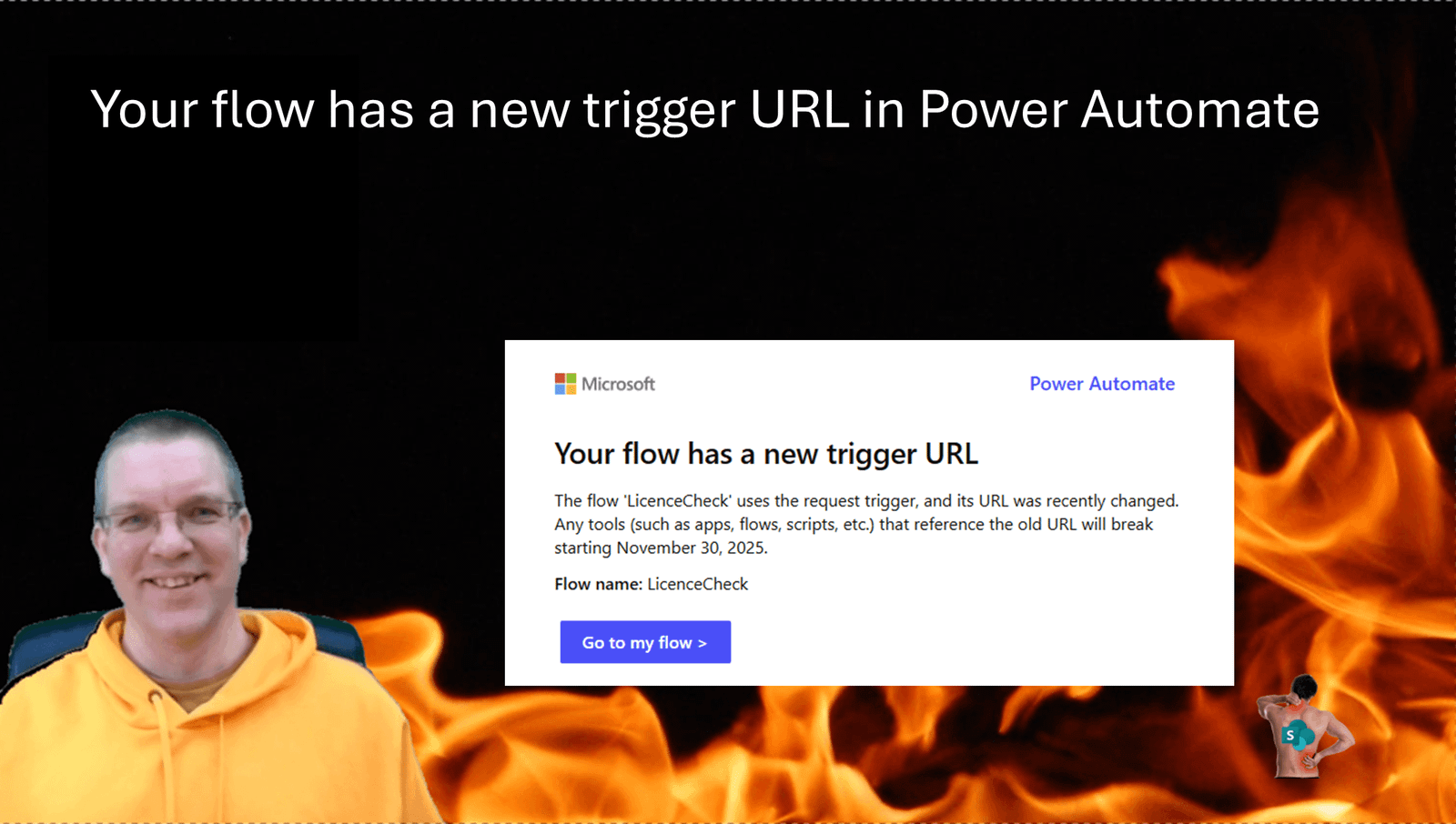Your flow has a new trigger URL in Power Automate