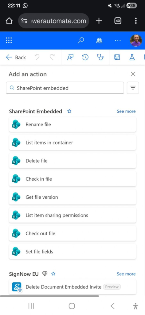 SharePoint Embedded connector in Power Platform