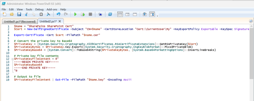 Generate the certificates 