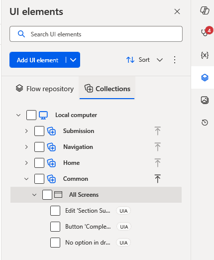 Organise UI Collections
