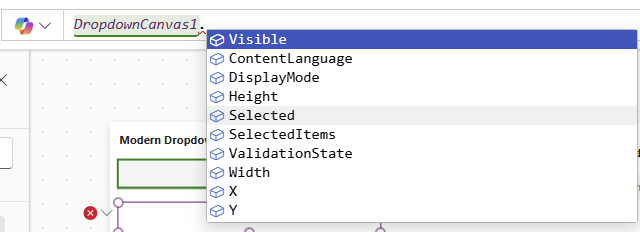 Modern Dropdown controls have Selected and SelectedItems