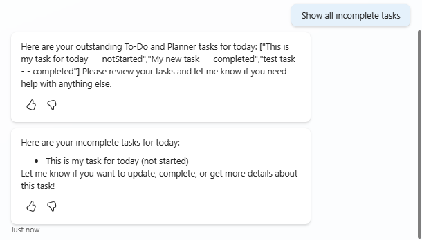 testing an agent flow and get the agent to filter the data returned by the agent flow