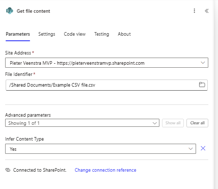 Read file content from SharePoint