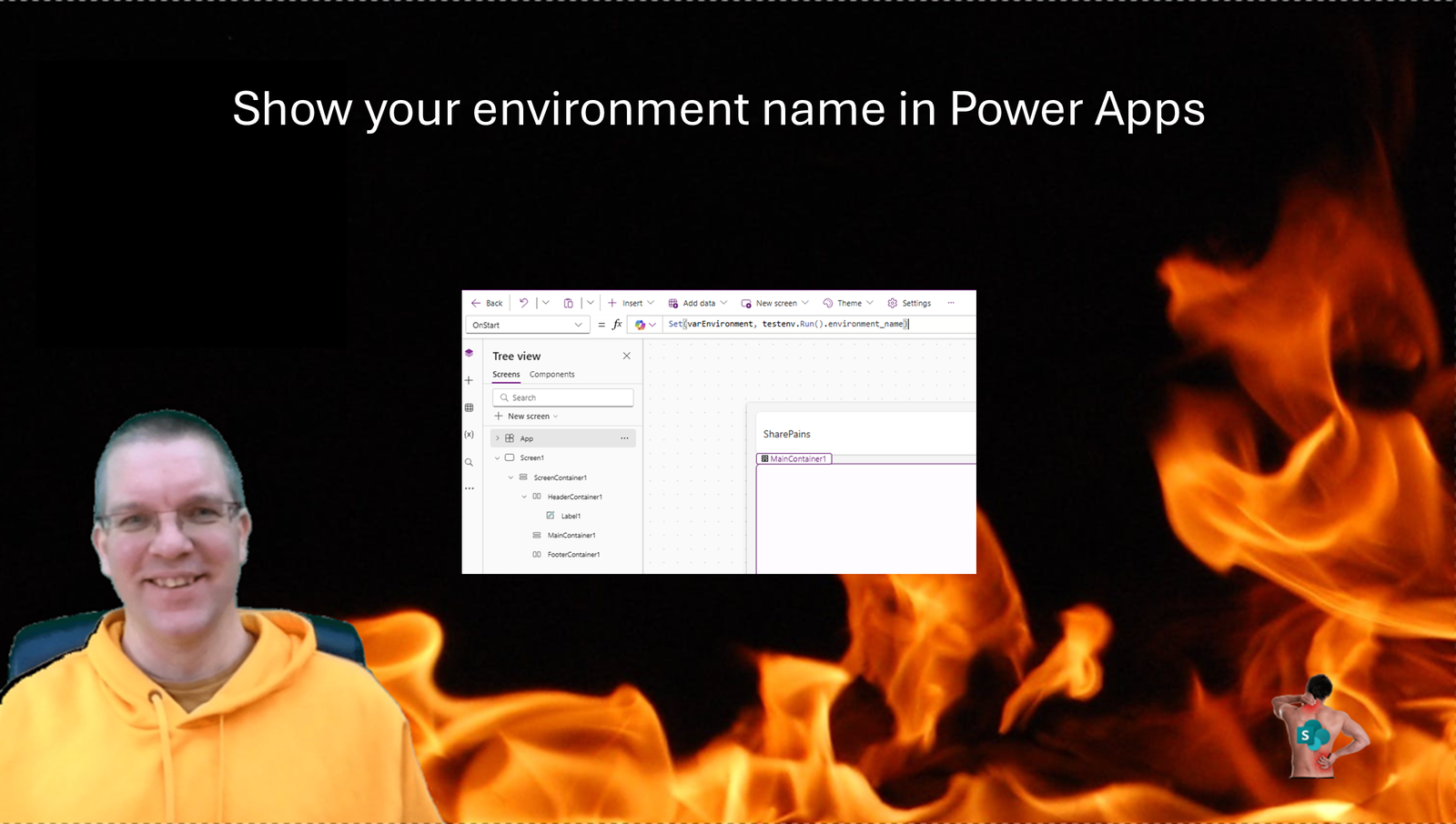 Show your environment name in Power Apps