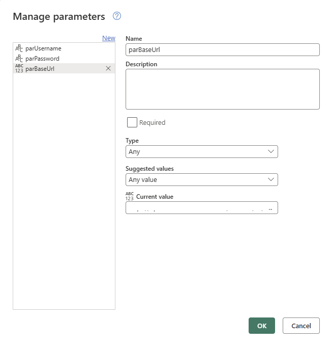 Parameters to get Bearer tokens 
