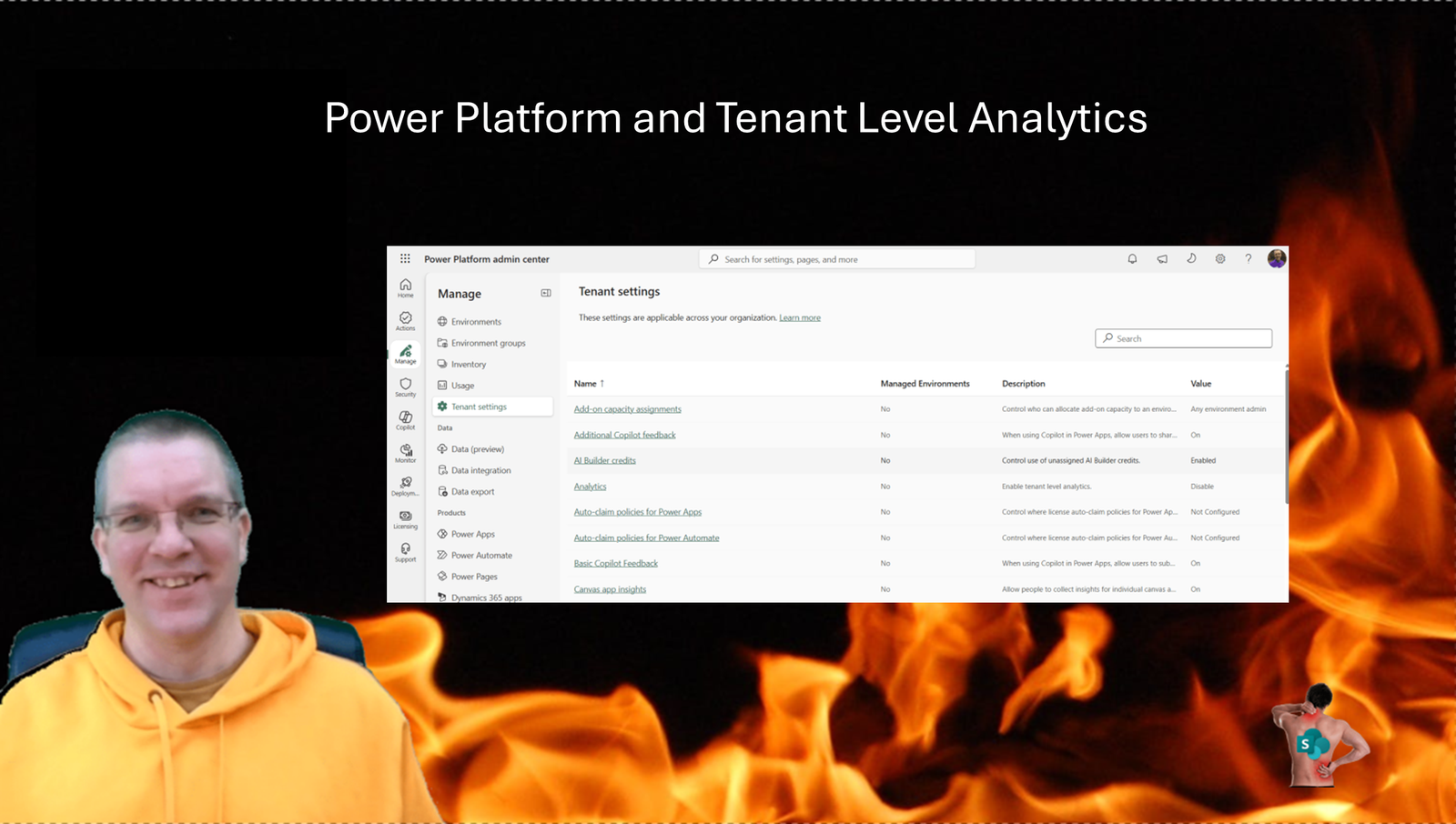 Power Platform and Tenant Level Analytics