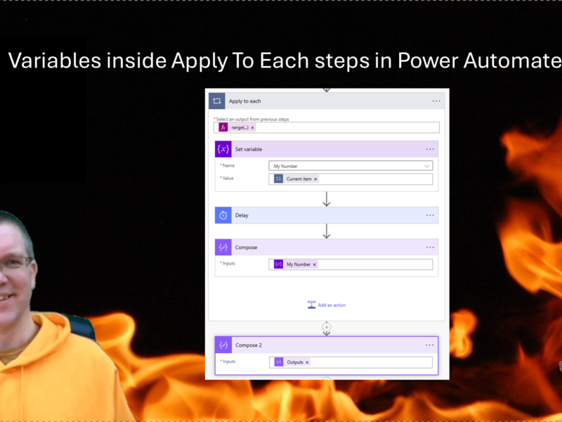 Variables inside Apply To Each steps in Power Automate