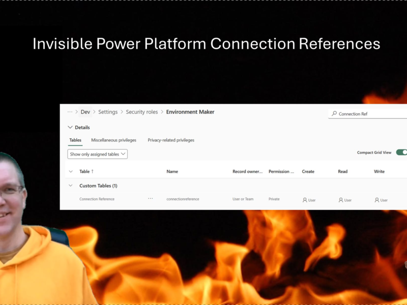 Invisible Power Platform Connection References