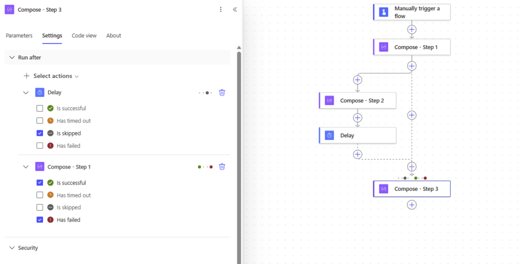 image 7 Multiple branches with the Run after settings
