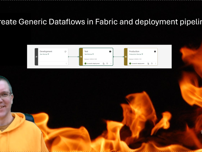 Create Generic Dataflows in Fabric and deployment pipelines